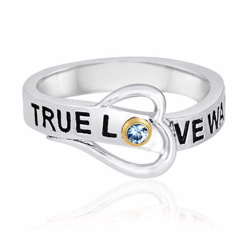Sterling Silver True Love Waits Promise Ring Personalized Etsy