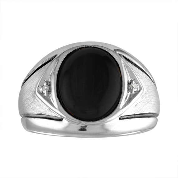 Bague Chevalière Argent Classic Diamant Pour Hommes version 26