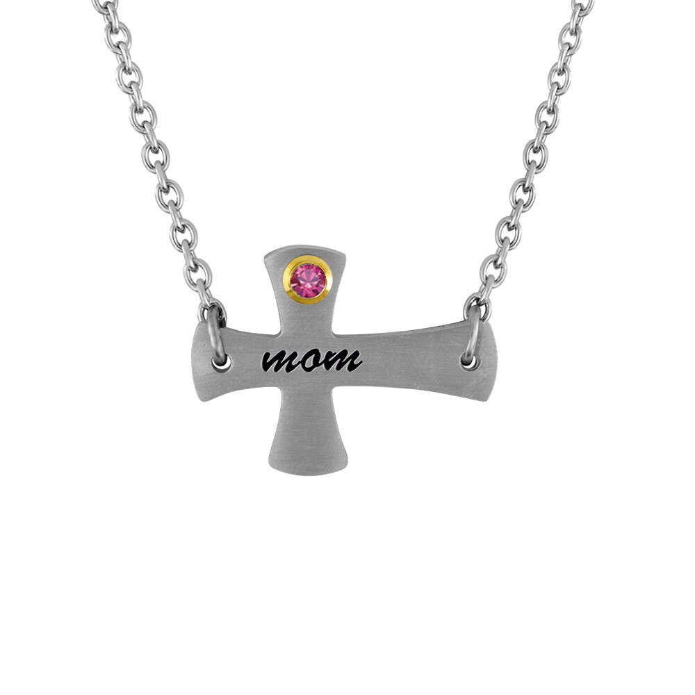 Mother's Day Gift Mom Cross Necklace 
