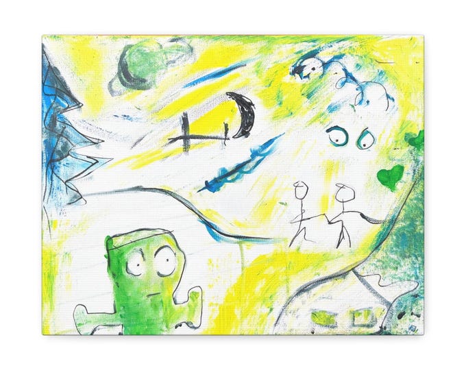 In The Sun August 2025 Contemporary Art Print on Canvas