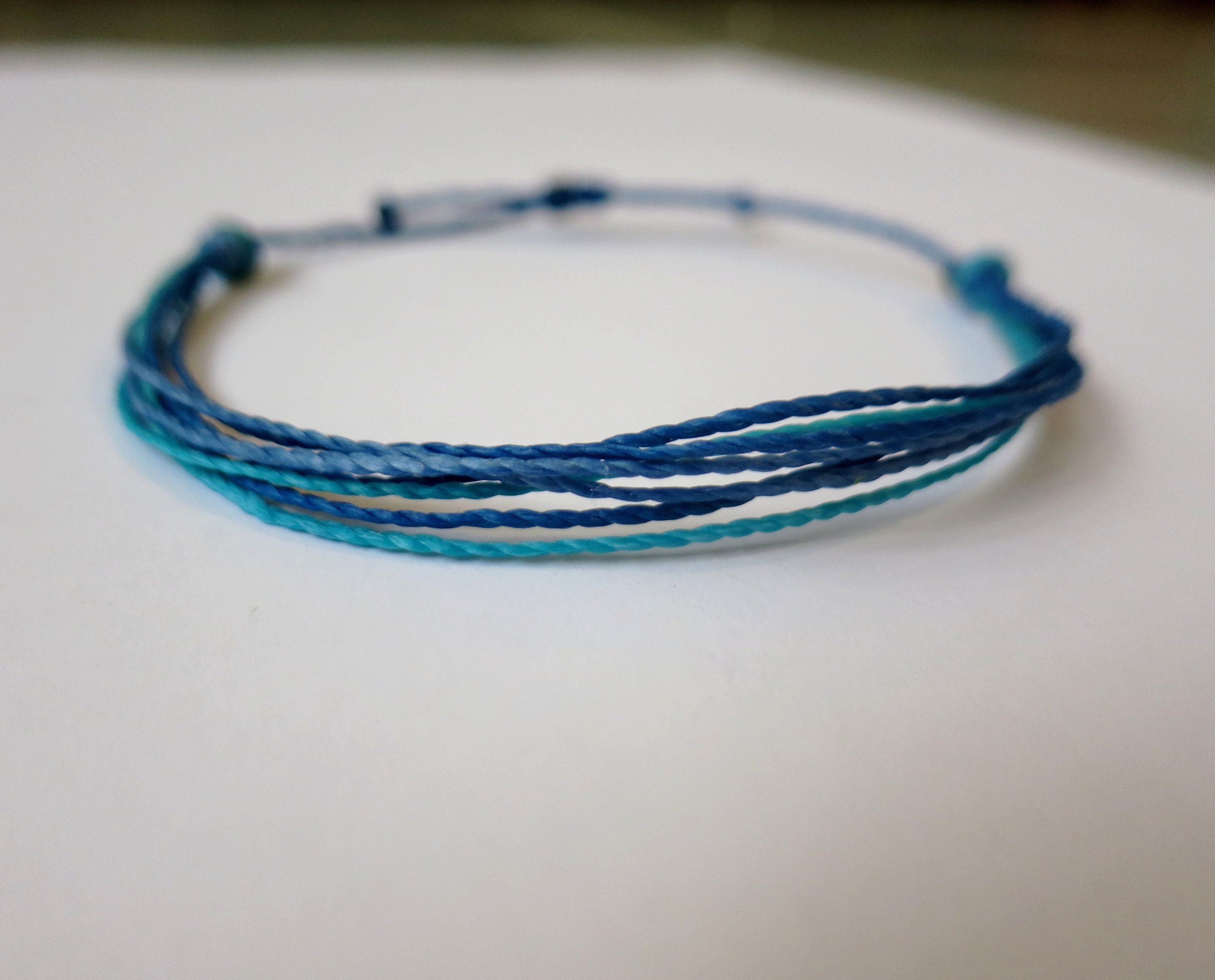Multi-row Colored Strings Bracelet Adjustable Surf Friendship - Etsy