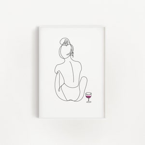Big Set of 6 Nude Printable erotic Drawing instant Download | Etsy