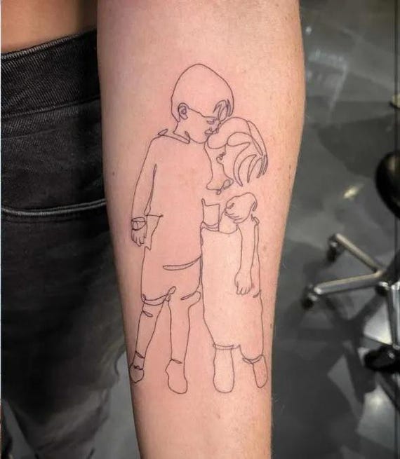 Custom Tattoo minimal line art