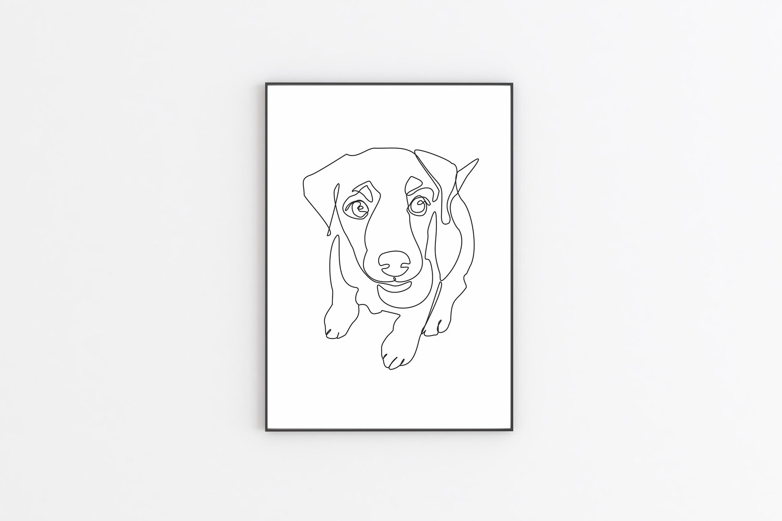 Custom Pet Portrait Line Pet Drawing Single Line Memorial Etsy Canada