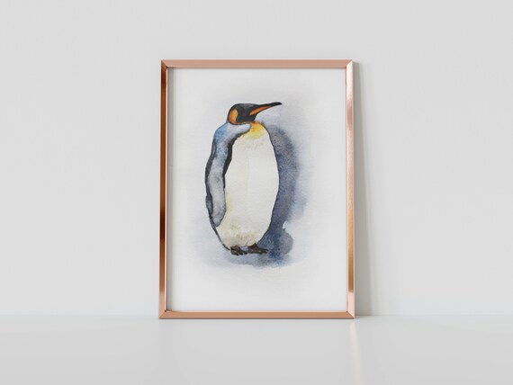 Pinguin Kinderzimmer Kunstdruck Wand Kinderzimmer DRUCK | Etsy