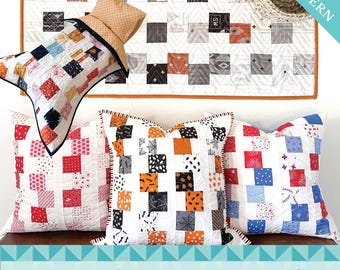 Mini Charming Stacks Quilt Pattern Mini Charm Pack Pattern PDF Instant Download Quick quilt pattern Pillow pattern Table Runner Doll quilt