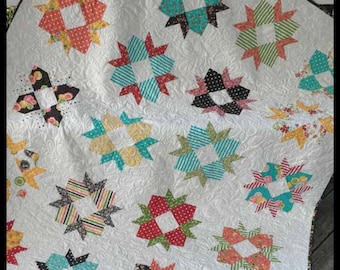 Cake Blossoms Layer Cake Friendly Quilt Pattern PDF Instant Download