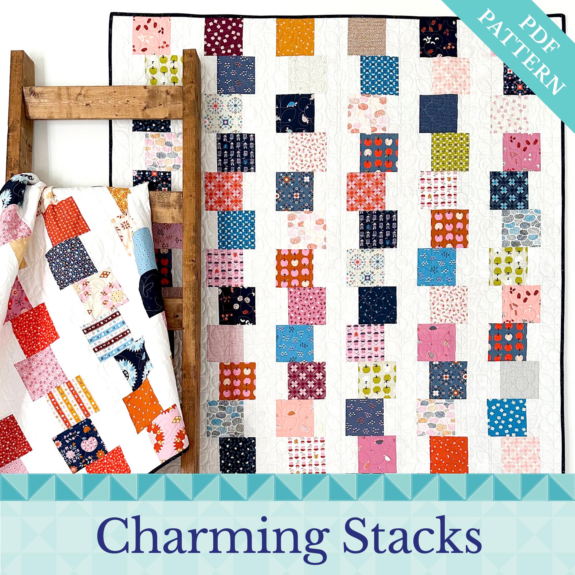 Charming Stacks Quilt Pattern PDF Instant Download Charm Pack Quilt Quick Quilt Pattern King Size Quilt Baby Quilt Beginner Quilt Pattern Etsy Canada