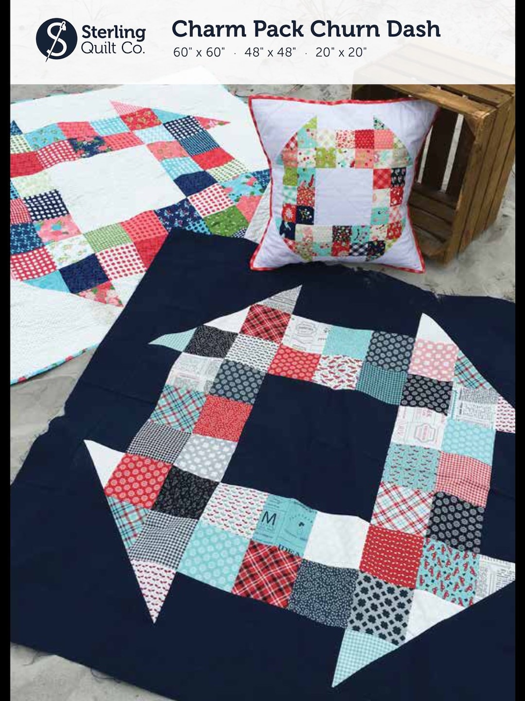 Charm Pack Churn Dash Quilt Pattern PDF Instant Download - Etsy