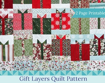 Quiltpatroon met cadeaulagen: quilt voor beginners met laagjestaart (pdf-download)