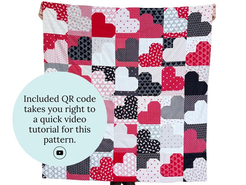 Love Layers Heart Quilt Pattern Easy One Layer Cake Beginner Friendly ...