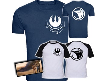 Star Wars Rebels Inspired T-Shirt Ezra and Sabine Logos Original Design Quality Screenprint