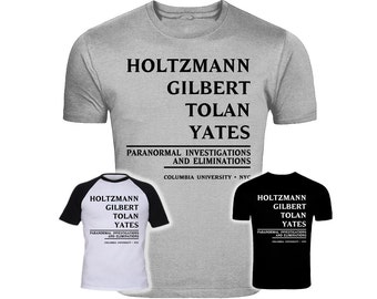 Ghostbusters 2016 Inspired Holtzmann Tolan Yates Gilbert Paranormal Investigations T-Shirt Screenprinted