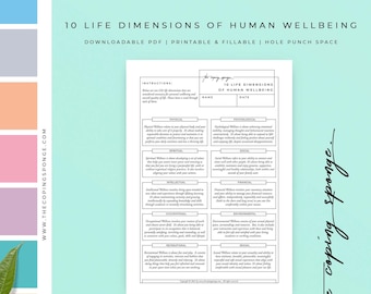 10 Life Dimensions Of Human Wellbeing