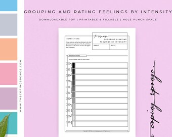 Grouping And Rating Feelings By Intensity