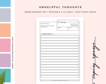 Personal Use - Unhelpful Thoughts