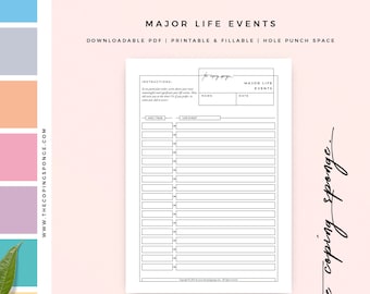 Personal Use - Major Life Events