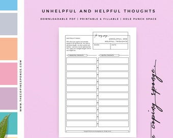 Public Health Use - Unhelpful and Helpful Thoughts