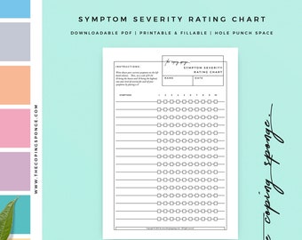 Educational Use - Symptom Severity Rating Chart