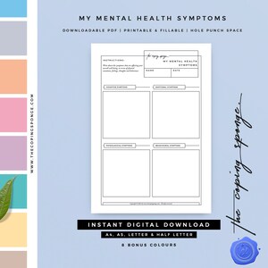 Commercial Use - My Mental Health Symptoms