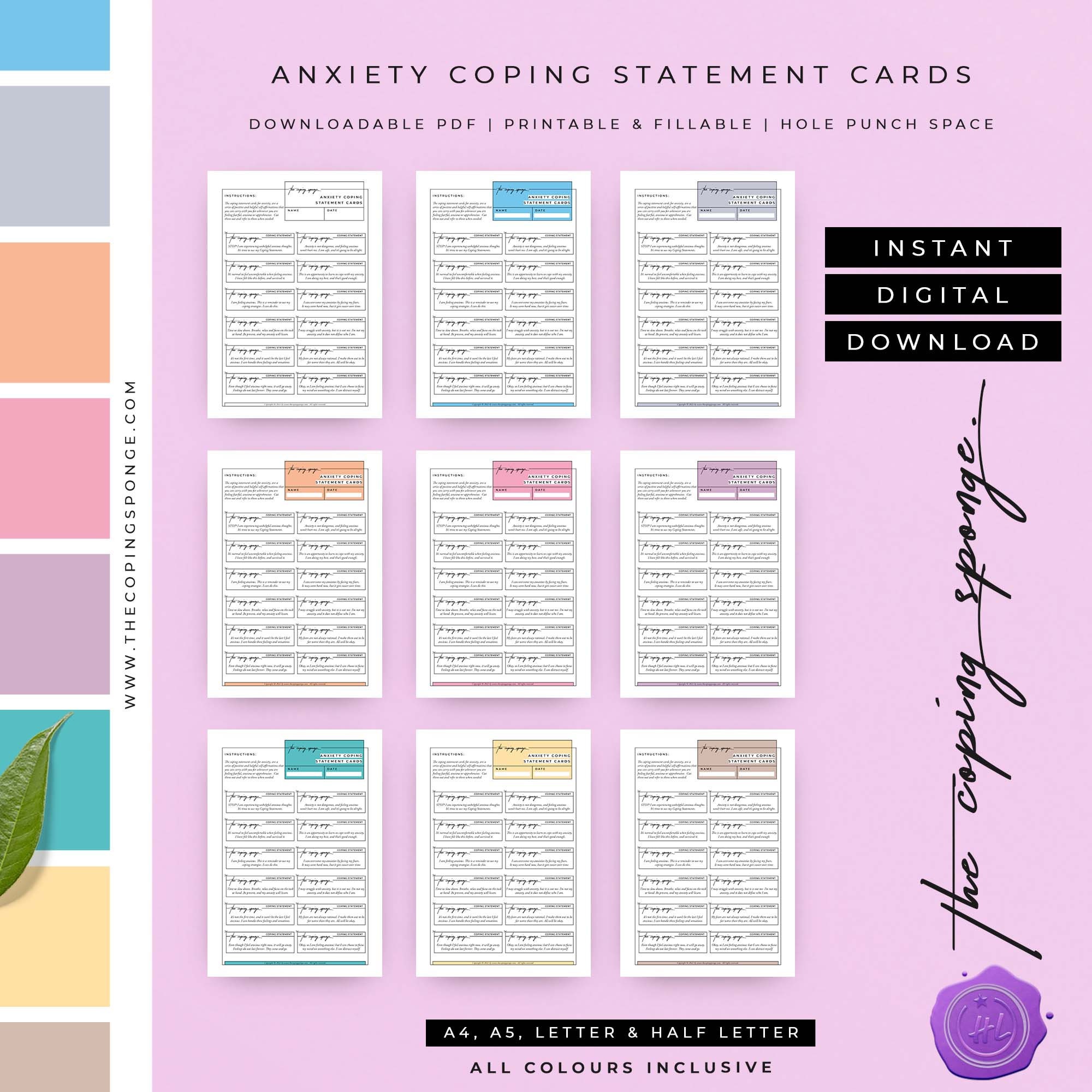 Mental Health | Anti Stress| Anxiety Relief | Affirmations Cards | Self ...