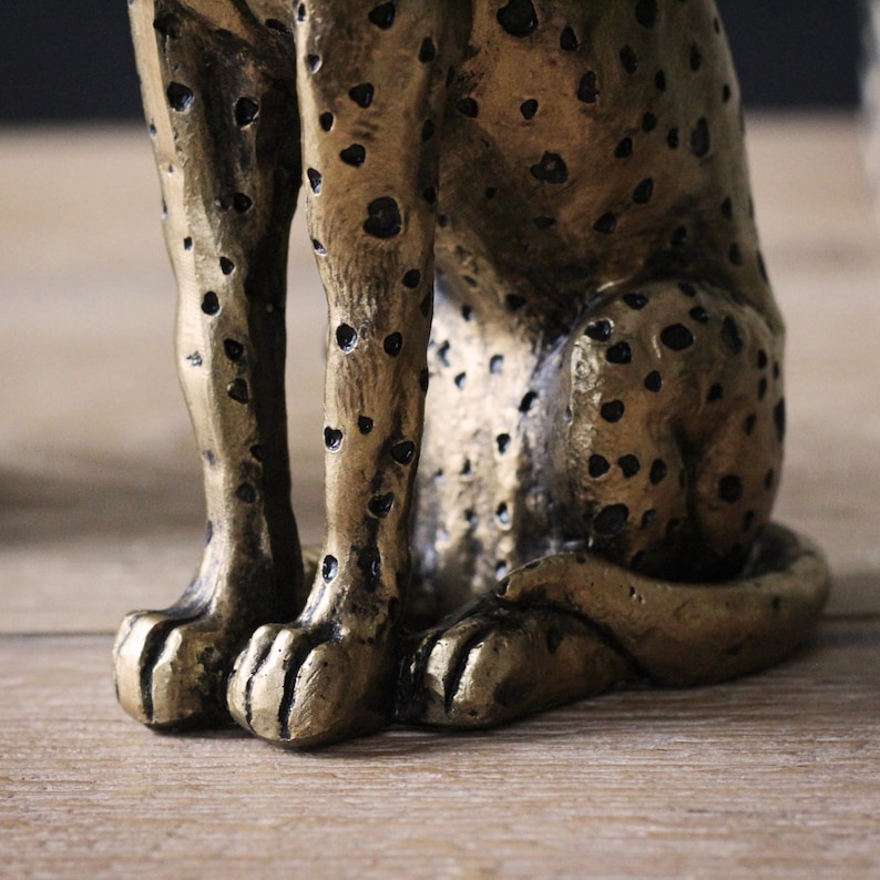 Gold Cheetah Ornaments Set of 2 Etsy UK