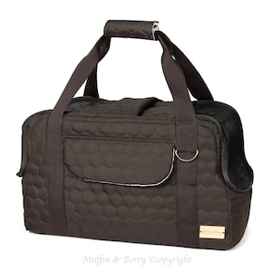 Travel pet carrier CHOCOLATE (dark brown)