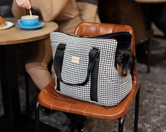 NEW black & white color pet bag ATHENA