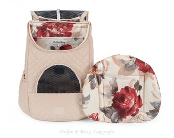 FLORA pet front bag with cotton lining