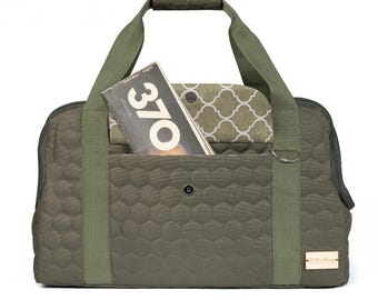 Pet Travel Carrier ELIZABETH - Handmade Dog Cat Bag, most Airline Approved, Waterproof and Cozy