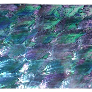 Esel-Ohr-Prisma-Muschel Glänzend Bemalte Oberfläche Flexible / Flache Schwarze Basis Doppelseitig selbstklebend Schwarz Bemalte Basis Shell Furnierblatt Fischköder