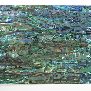 Blauw Paua Glanzend Geverfd Oppervlak Flexibel /Plat Verbeterd Dubbelzijdige Zelfklevende Zwart Geschilderde Basis Shell Fineer Sheet Fish Lure