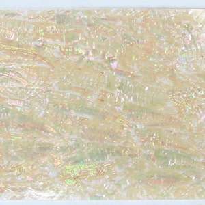 Witte Abalone Glanzend Geschilderd Oppervlak flexibel / plat dubbelzijdige lijm Shell Fineer Blad Vis Lure