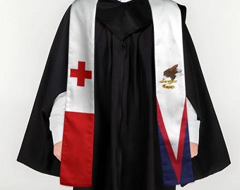 Tonga American Samoa Graduation Stole Sash