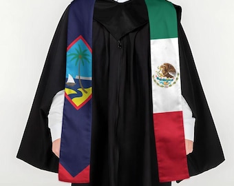 Guam Mexico Graduation Stole Sash