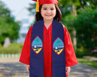 Kids Guam Seal Graduation Stole Sash