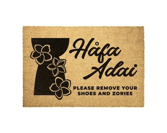 Latte Stone Plumeria Remove Zories Guam CNMI Outdoor Coir Door Mat