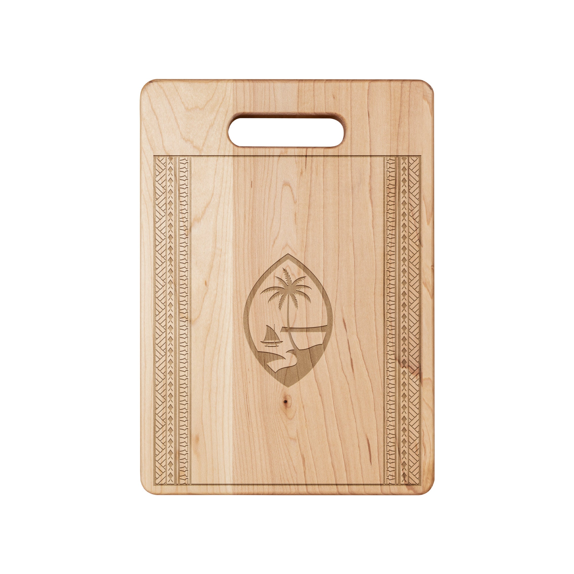 Guam Seal Tribal Maple Cutting Board Etsy