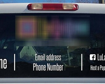 LLR Back Glass Decal, Fashion Consultant, LLR, LuLa