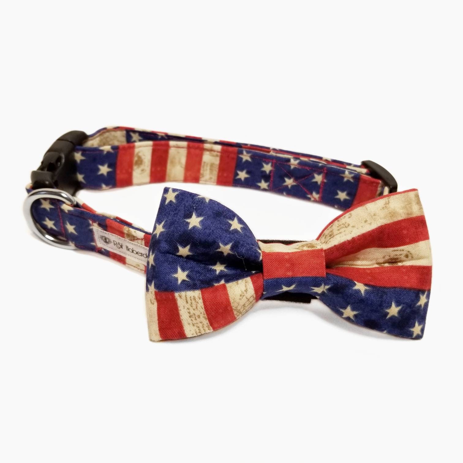 patriotic dog bow tie