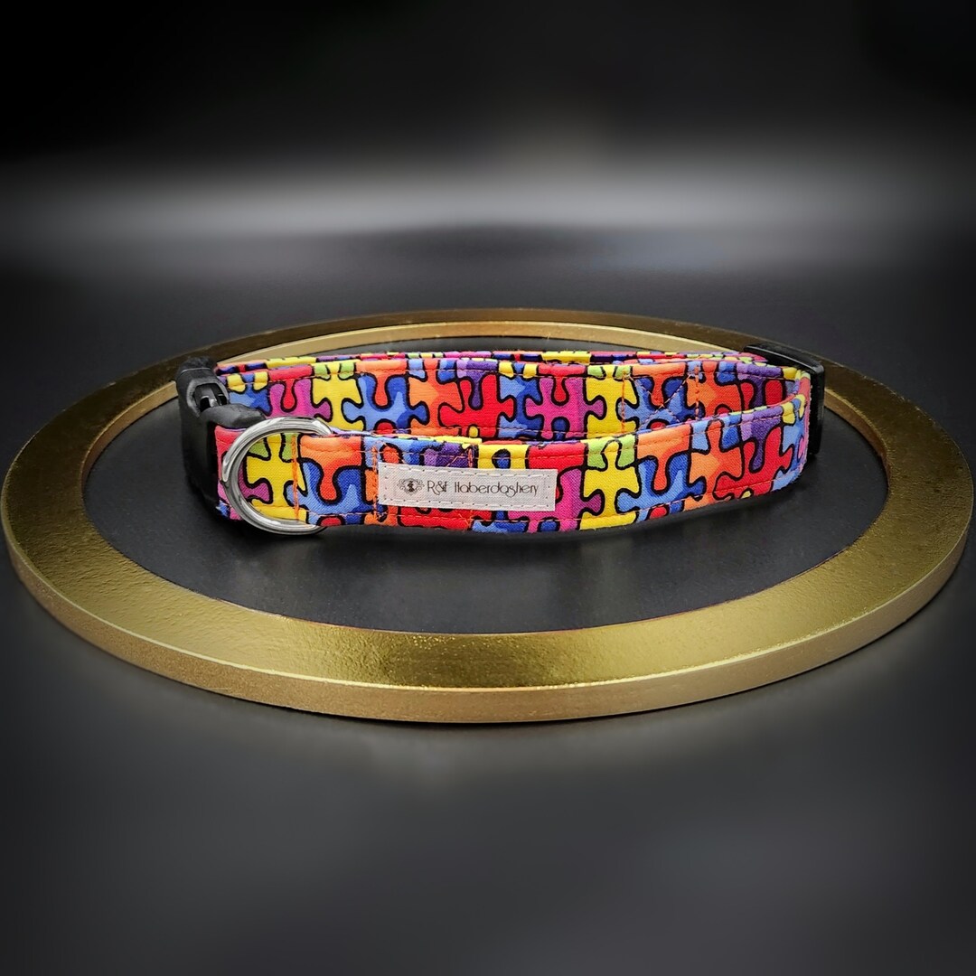 Autism Awareness Puzzle Piece Dog Collar - Etsy