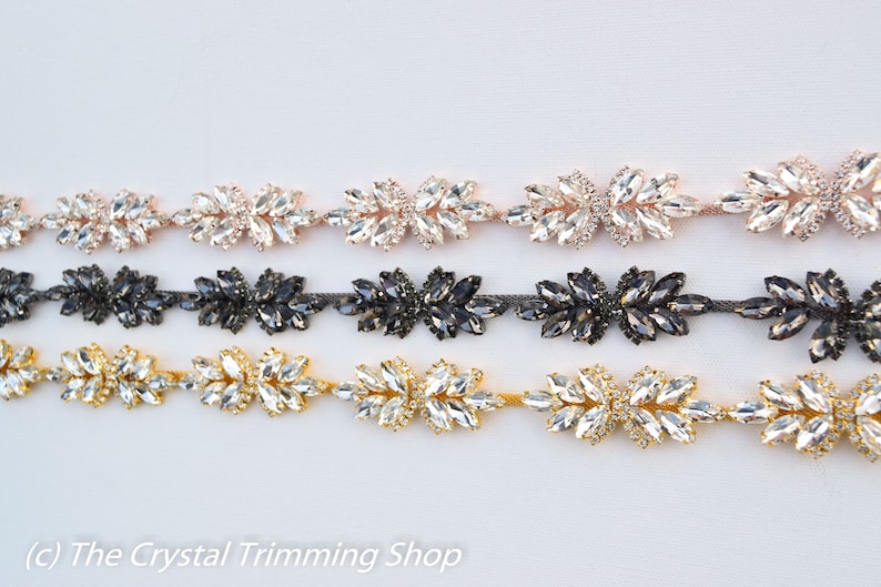 Crystal Rhinestone Trim by the Yard Wholesale Bridal Trim Etsy