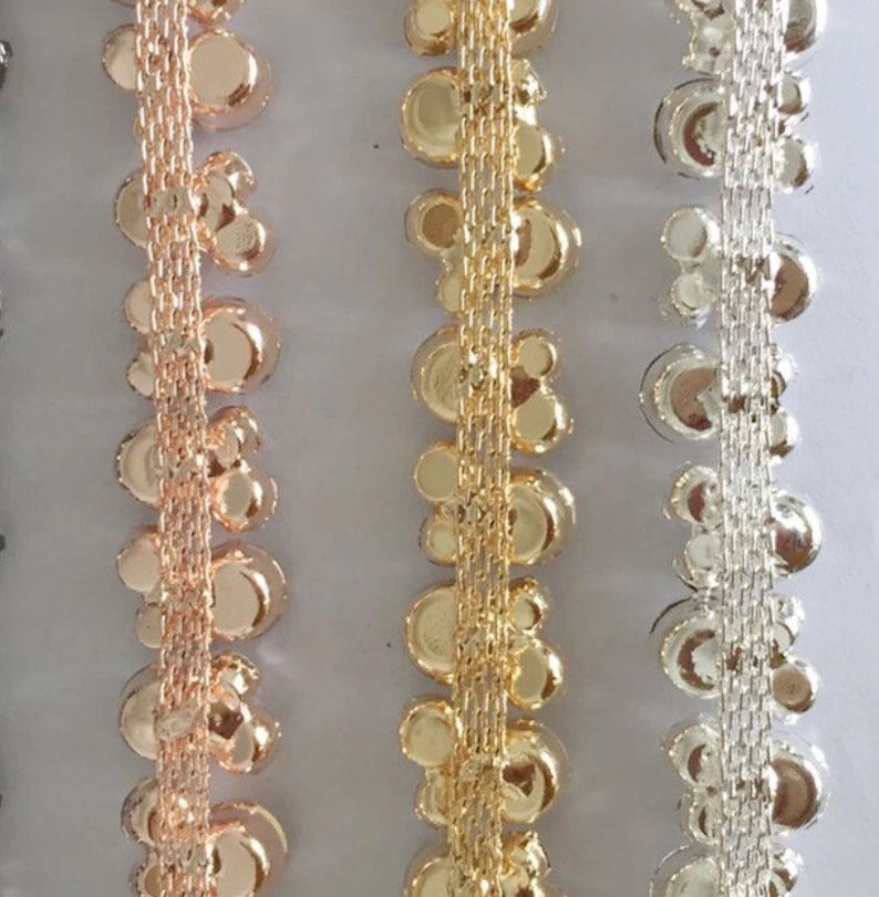 Gold Crystal Rhinestone Trim by the Yard Wholesale Gold Etsy