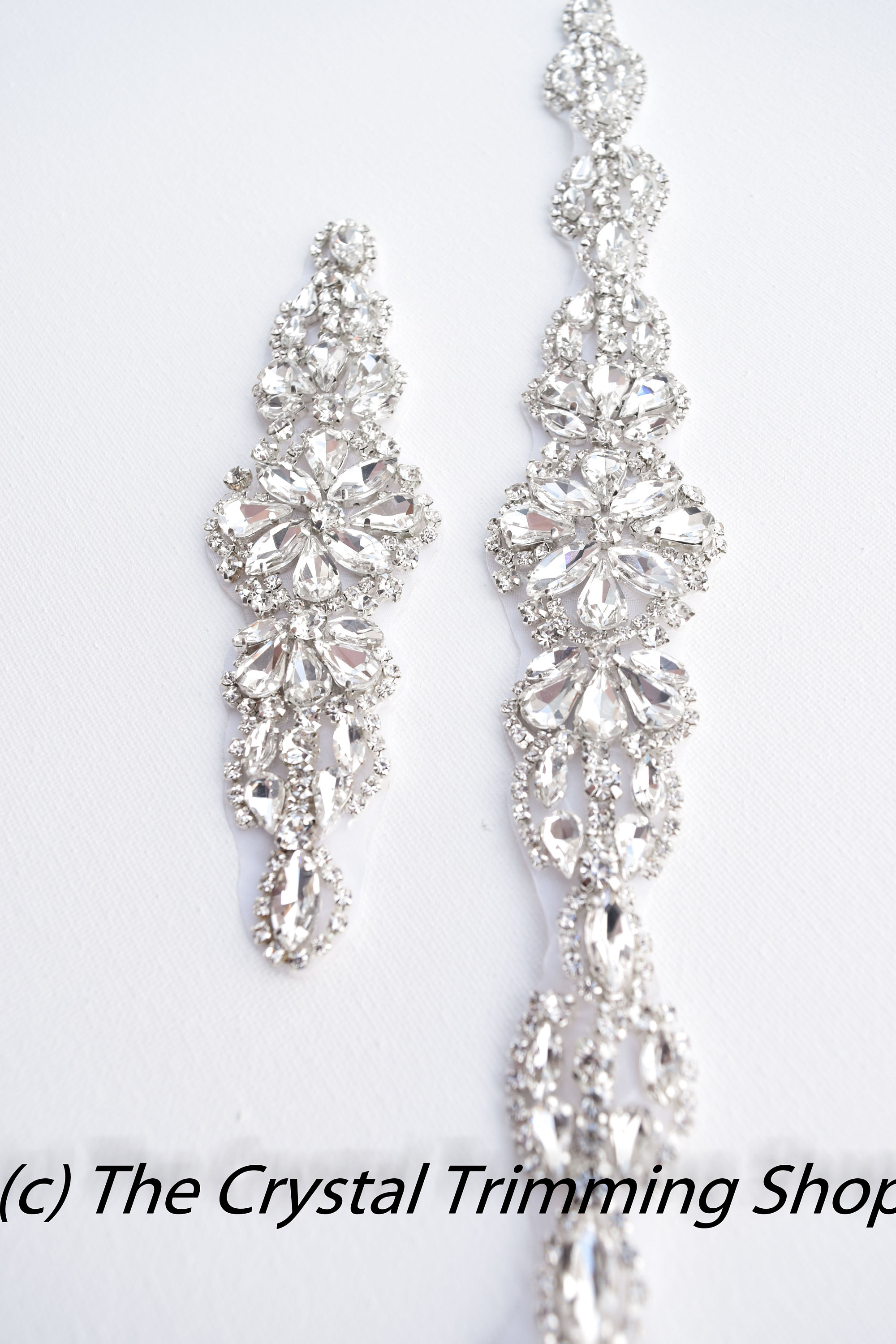 Crystal Rhinestone Applique Wholesale Bridal Trim Bridal Etsy