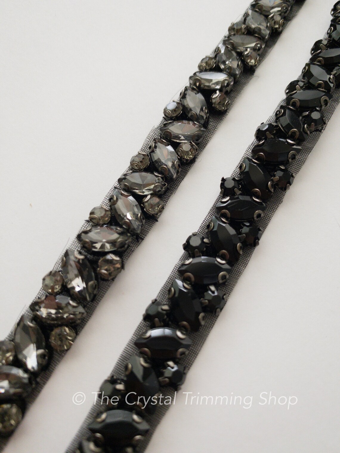 Black Rhinestone Trim Top main image 0