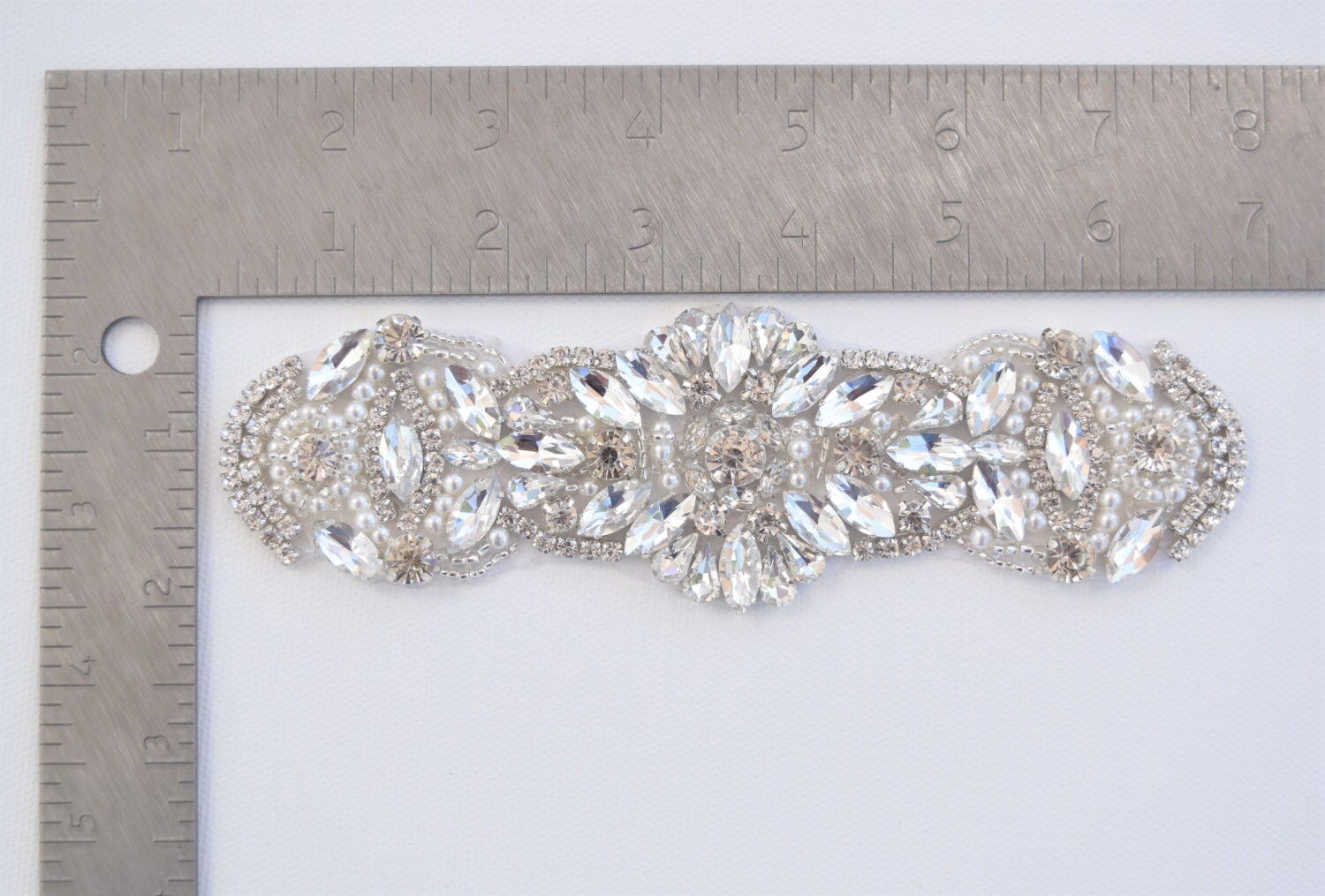 Crystal Rhinestone Applique Wholesale Bridal Trim Bridal Etsy