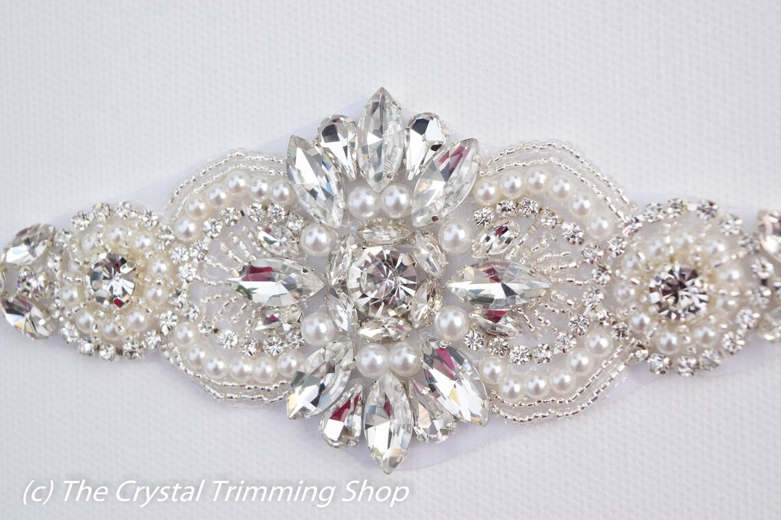5 Small Crystal Silver Rhinestone Applique DIY Baby - Etsy