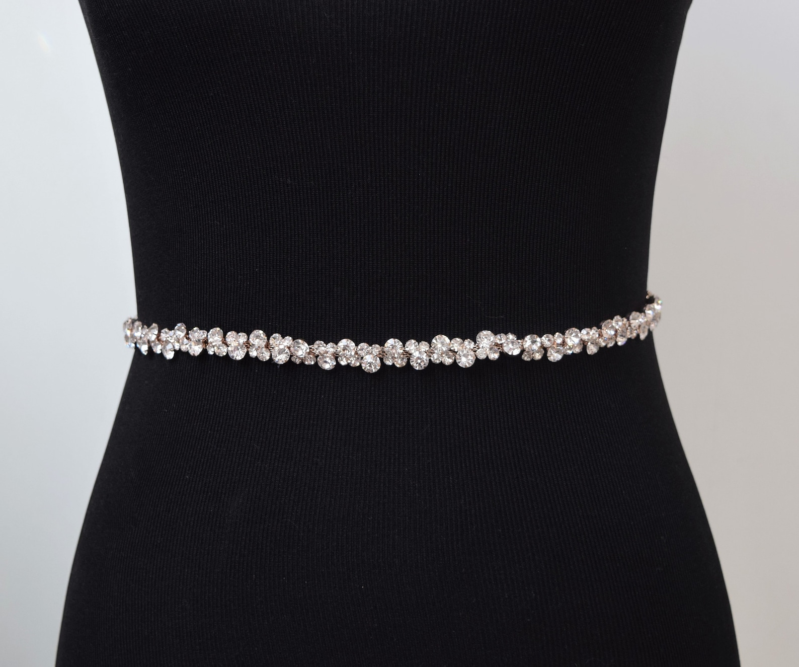 Rose Gold Rhinestone Trim by the Yard Wholesale gold Bridal Etsy