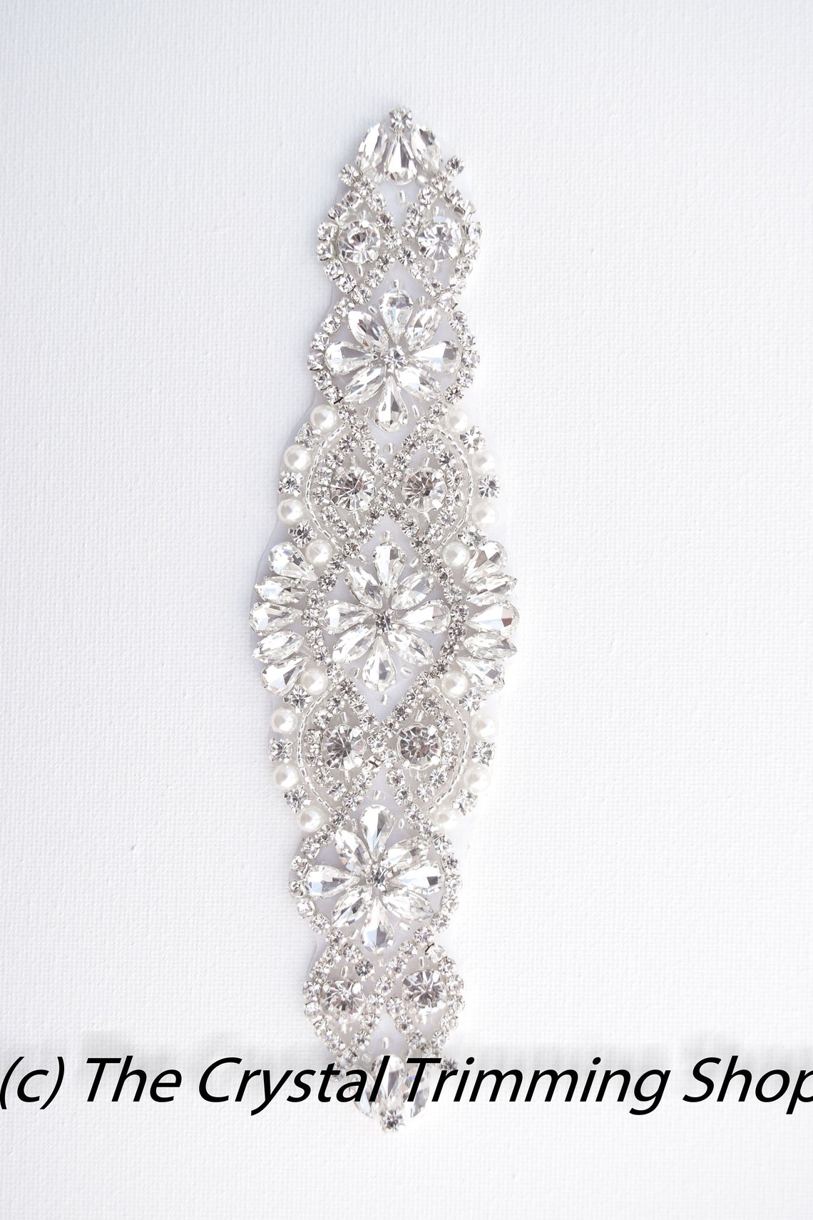 Crystal Rhinestone Applique Wholesale Bridal Trim Bridal Etsy