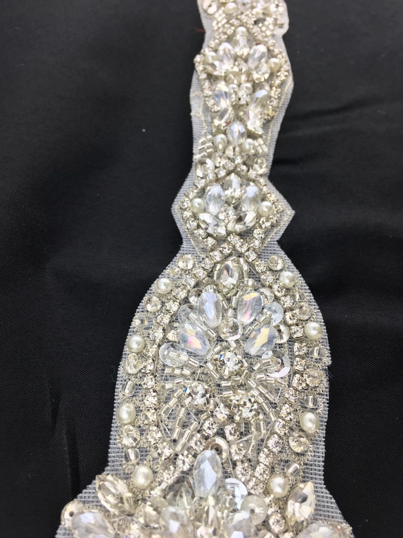 19 Crystal Rhinestone pearl Applique Wholesale Bridal | Etsy